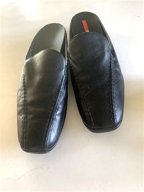 prada slip on mules|prada mules sale.